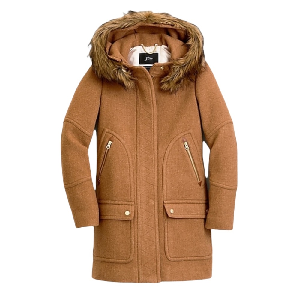 • J. Crew • Chateau parka in Italian stadium-cloth wool